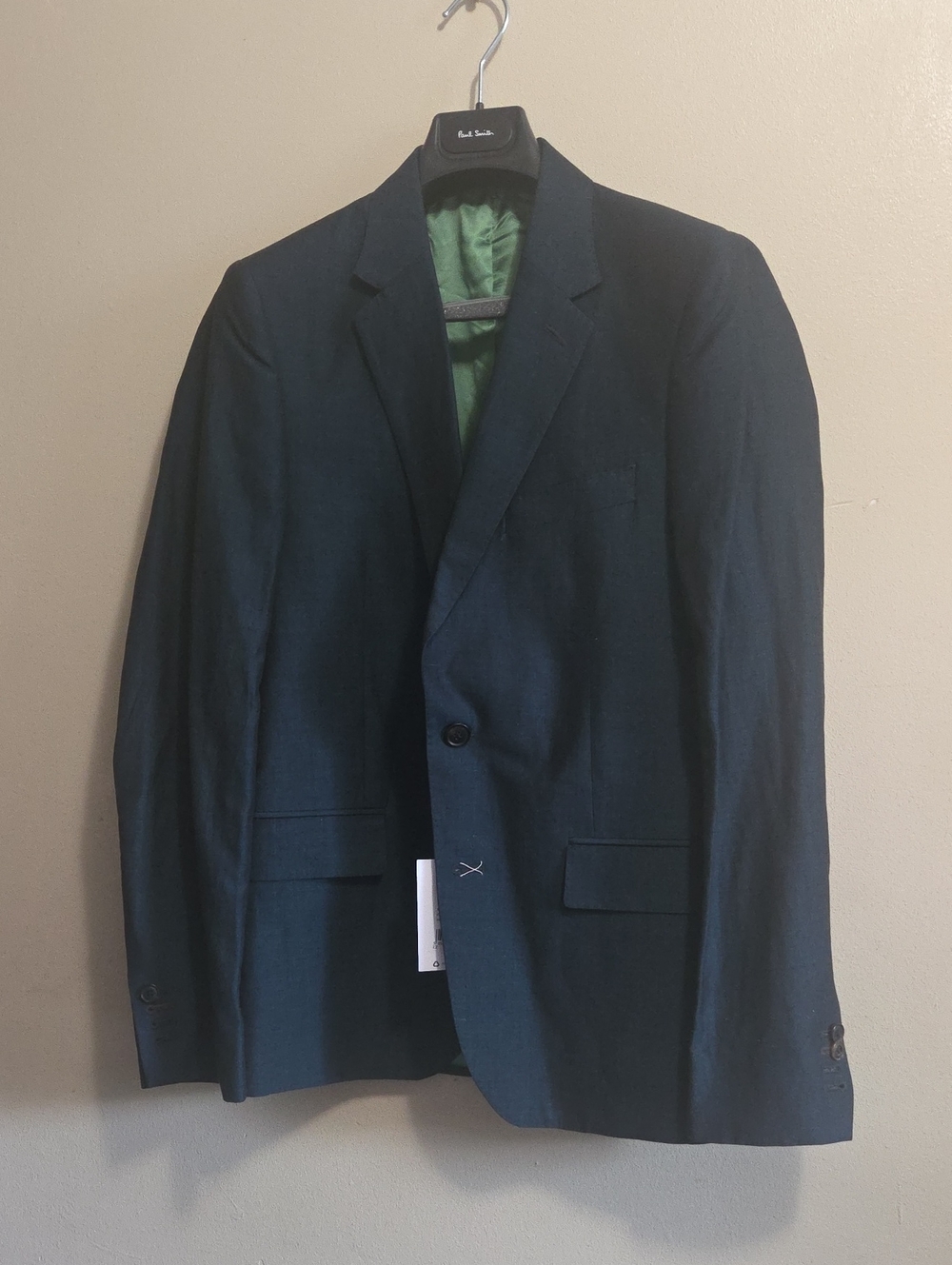 Paul Smith Midnight Green Blazer with Green Lining.